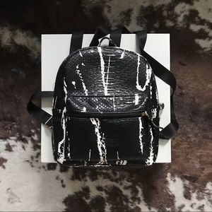 Faux Crocodile mini backpack